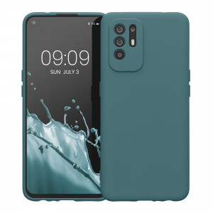 Husa Kwmobile pentru OPPO A94 5G, Silicon, Verde, 58332.207 - Img 2