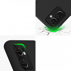 Husa Kwmobile pentru OPPO Find X5 Lite, Silicon, Negru, 57630.01 - Img 8