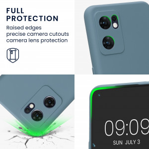 Husa Kwmobile pentru OPPO Find X5 Lite, Silicon, Verde, 57633.207 - Img 4