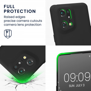 Husa Kwmobile pentru OPPO Find X5 Pro, Silicon, Negru, 57631.47 - Img 4