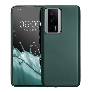 Husa Kwmobile pentru Poco F5 Pro, Verde, Silicon, 61640.14 - Img 2