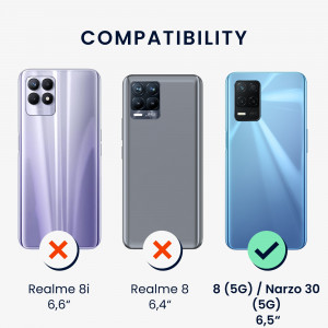 Husa Kwmobile pentru Realme 8 5G/Narzo 30 (2021), Silicon, Violet, 57574.167 - Img 6