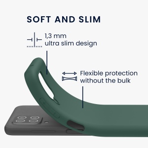 Husa Kwmobile pentru Samsung Galaxy A12, Verde, Silicon, KWM000012BL054C - Img 6