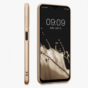 Husa Kwmobile pentru Samsung Galaxy A13, Silicon, Auriu, 57956.66 - Img 5