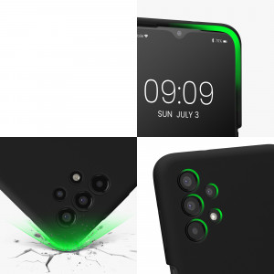 Husa Kwmobile pentru Samsung Galaxy A13, Silicon, Negru, 57832.01 - Img 8