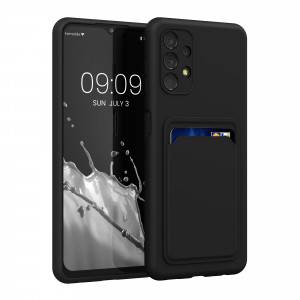 Husa Kwmobile pentru Samsung Galaxy A13, Silicon, Negru, 58144.01 - Img 1