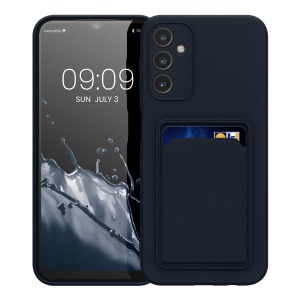 Husa Kwmobile pentru Samsung Galaxy A14 5G, Albastru inchis, Silicon, KWM0000191A002C - Img 2