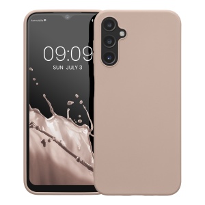 Husa Kwmobile pentru Samsung Galaxy A14 5G, Roz deschis, Silicon, KWM0000195F016C - Img 2