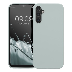 Husa Kwmobile pentru Samsung Galaxy A14 5G, Verde deschis, Silicon, KWM0000195F011C - Img 2