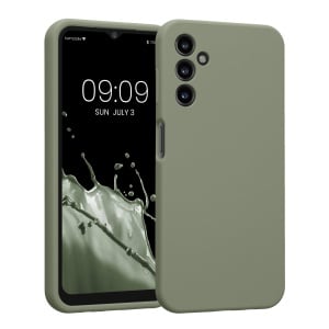 Husa Kwmobile pentru Samsung Galaxy A14 5G, Verde, Silicon, KWM000018GD031C - Img 1
