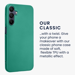 Husa Kwmobile pentru Samsung Galaxy A15 5G, Verde, Silicon, KWM000021MJ004C - Img 3