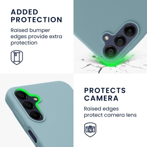 Husa Kwmobile pentru Samsung Galaxy A15 5G, Verde, Silicon, KWM000021MF024C - Img 4