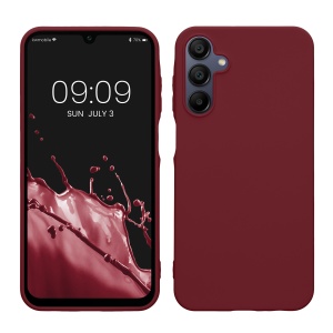 Husa Kwmobile pentru Samsung Galaxy A15 5G, Visiniu, Silicon, KWM000021MH010C - Img 1