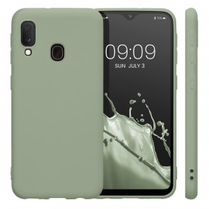 Husa Kwmobile pentru Samsung Galaxy A20e, Silicon, Verde, 48738.172 - Img 2