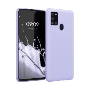 Husa Kwmobile pentru Samsung Galaxy A21s, Mov deschis, Silicon, 52494.139 - Img 1