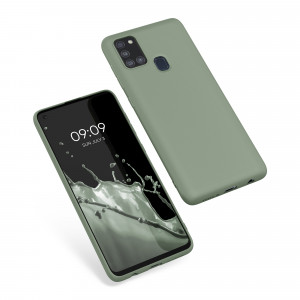 Husa Kwmobile pentru Samsung Galaxy A21s, Silicon, Verde, 52494.172 - Img 2