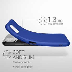 Husa Kwmobile pentru Samsung Galaxy A22 5G, Albastru, Silicon, KWM0000138D037C - Img 6