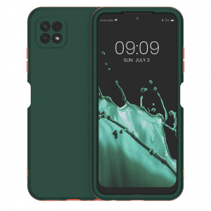 Husa Kwmobile pentru Samsung Galaxy A22 5G, Silicon, Verde, 56346.80 - Img 2