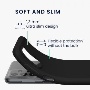 Husa Kwmobile pentru Samsung Galaxy A23, Silicon, Negru, 57804.01 - Img 3