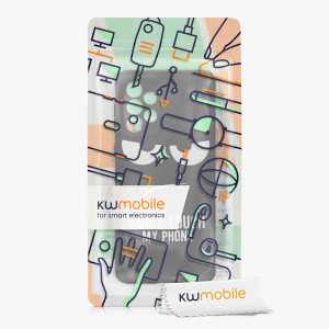 Husa Kwmobile pentru Samsung Galaxy A33 5G, Silicon, Negru/Alb, 58244.01 - Img 7