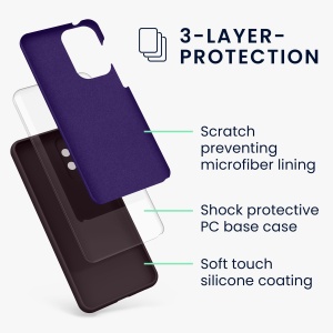 Husa Kwmobile pentru Samsung Galaxy A33 5G, Violet inchis, Silicon, 57833.114 - Img 5