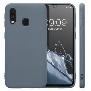 Husa Kwmobile pentru Samsung Galaxy A40, Silicon, Albastru, 48547.202 - Img 2