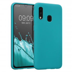 Husa Kwmobile pentru Samsung Galaxy A40, Silicon, Verde, 48547.57 - Img 1