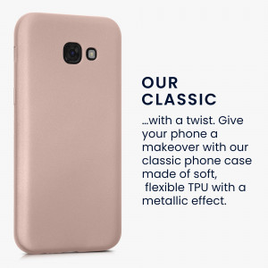 Husa Kwmobile pentru Samsung Galaxy A5 (2017), Silicon, Rose Gold, 57526.31 - Img 4