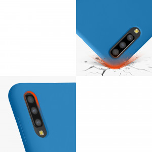 Husa kwmobile pentru Samsung Galaxy A50, Silicon, Albastru, 48715.228 - Img 7