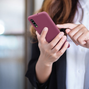 Husa kwmobile pentru Samsung Galaxy A50, Silicon, Violet, 48715.235 - Img 8