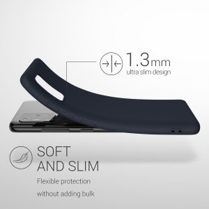 Husa Kwmobile pentru Samsung Galaxy A51, Albastru inchis, Silicon, KWM000010YZ042C - Img 7