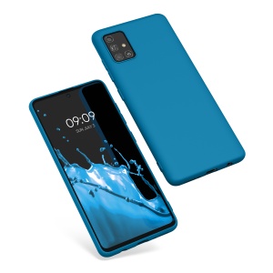 Husa Kwmobile pentru Samsung Galaxy A51, Albastru, Silicon, KWM000010YZ045C - Img 2