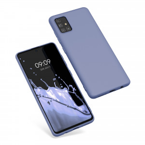 Husa Kwmobile pentru Samsung Galaxy A51, Silicon, Albastru, 51196.130 - Img 2