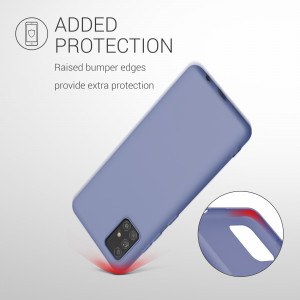 Husa Kwmobile pentru Samsung Galaxy A51, Silicon, Albastru, 51196.130 - Img 7