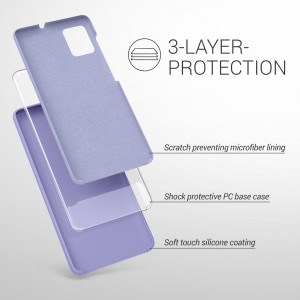 Husa Kwmobile pentru Samsung Galaxy A51, Silicon, Albastru, 51197.108 - Img 3