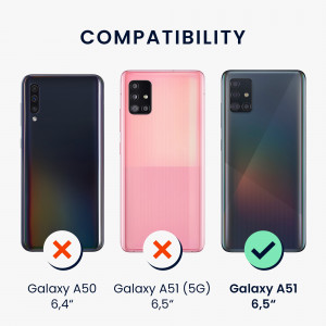 Husa kwmobile pentru Samsung Galaxy A51, Silicon, Albastru, 51197.228 - Img 5