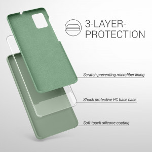 Husa Kwmobile pentru Samsung Galaxy A51, Silicon, Verde, 51197.172 - Img 3