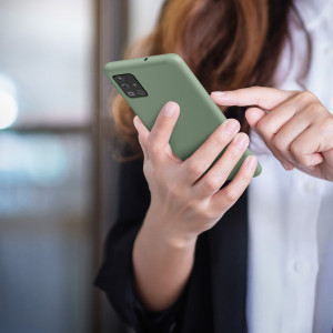 Husa Kwmobile pentru Samsung Galaxy A51, Silicon, Verde, 51197.172 - Img 8