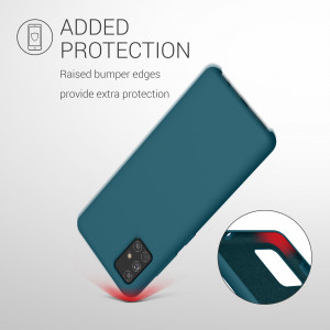 Husa Kwmobile pentru Samsung Galaxy A51, Silicon, Verde, 51197.57 - Img 6