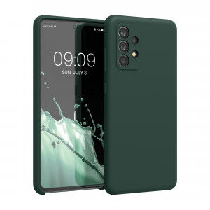 Husa Kwmobile pentru Samsung Galaxy A52/Galaxy A52 5G/Galaxy A52s 5G, Silicon, Verde, 54347.169 - Img 1