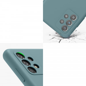 Husa Kwmobile pentru Samsung Galaxy A52/Galaxy A52 5G/Galaxy A52s 5G, Silicon, Verde, 54347.207 - Img 8