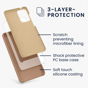 Husa kwmobile pentru Samsung Galaxy A52/Galaxy A52 5G/Galaxy A52s 5G, Silicon, Maro, 54347.245 - Img 3