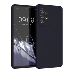 Husa Kwmobile pentru Samsung Galaxy A53 5G, Albastru inchis, Silicon, KWM000015GS069C - Img 1
