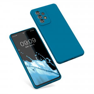 Husa Kwmobile pentru Samsung Galaxy A53 5G, Silicon, Albastru, 57835.224 - Img 2