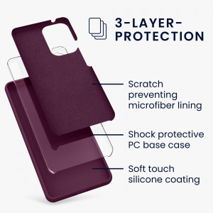 Husa Kwmobile pentru Samsung Galaxy A53 5G, Silicon, Violet, 57835.187 - Img 3