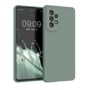 Husa Kwmobile pentru Samsung Galaxy A53 5G, Verde, Silicon, KWM000015GS072C - Img 1