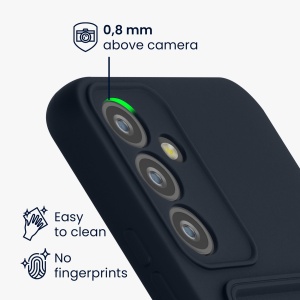 Husa Kwmobile pentru Samsung Galaxy A54 5G, Albastru inchis, Silicon, KWM0000191C003C - Img 3