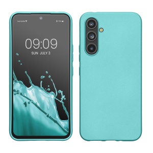 Husa Kwmobile pentru Samsung Galaxy A54 5G, Verde deschis, Silicon, 60797.231 - Img 1