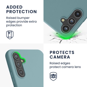 Husa Kwmobile pentru Samsung Galaxy A54 5G, Verde inchis, Silicon, KWM000018FR021C - Img 3
