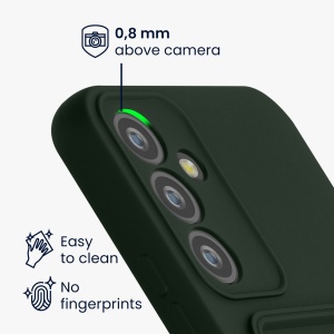 Husa Kwmobile pentru Samsung Galaxy A54 5G, Verde inchis, Silicon, KWM0000191C005C - Img 3